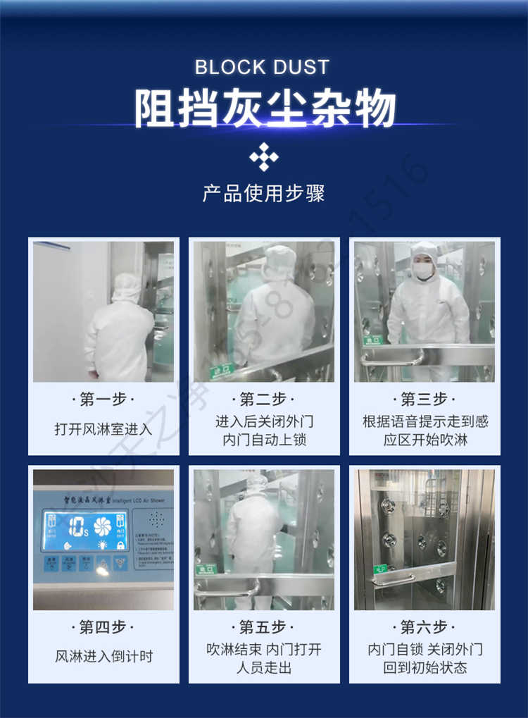 長沙天之凈潔凈風(fēng)淋室-使用流程